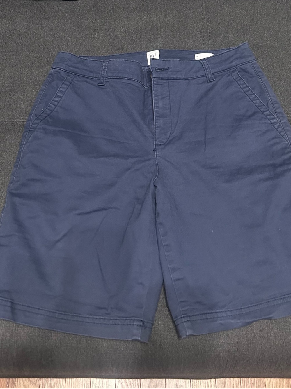 Women’s  Navy Cotton Chino Shorts
